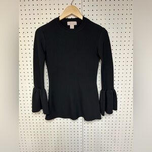 Rachael Parcell long Sleeve Black Top